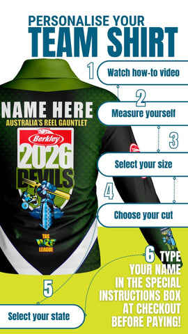 REEL GAUNTLET PERSONALISED COMPETITION SHIRT