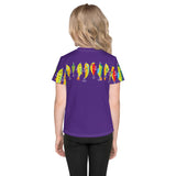 "HERE FISHY FISHY" FUNTIME LURE CREW NECK T-SHIRT - PURPLE STYLE #2