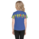 "HERE FISHY FISHY" FUNTIME LURE CREW NECK T-SHIRT - CORNFLOWER STYLE #2