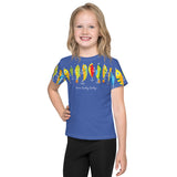 "HERE FISHY FISHY" FUNTIME LURE CREW NECK T-SHIRT - CORNFLOWER STYLE #2