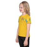 "HERE FISHY FISHY" Kids Funtime Lure Crew Neck tee - YELLOW STYLE #2