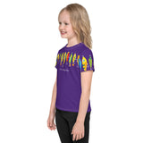 "HERE FISHY FISHY" FUNTIME LURE CREW NECK T-SHIRT - PURPLE STYLE #2