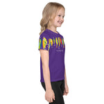 "HERE FISHY FISHY" FUNTIME LURE CREW NECK T-SHIRT - PURPLE STYLE #2