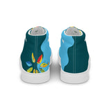 Men’s Blue Scallop Lure high top canvas shoes