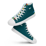 Men’s Blue Scallop Lure high top canvas shoes