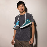 Men’s Blue Scallop Lure high top canvas shoes