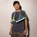 Men’s Lime Scallop Lure high top canvas shoes