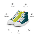 Men’s Lime Scallop Lure high top canvas shoes