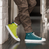 Men’s Lime Scallop Lure high top canvas shoes