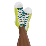 Women’s Lime Scallop Lure high top canvas shoes
