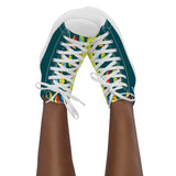 Women’s Lime Scallop Lure high top canvas shoes