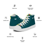 Women’s Lime Scallop Lure high top canvas shoes