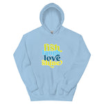 Fish Laugh Love Shine WRFL Plus Size Hoodie