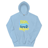 Fish Laugh Love Shine WRFL Plus Size Hoodie