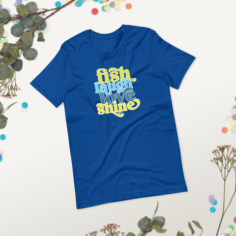 Fish Laugh Love Shine Classic unisex t-shirt