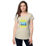 Fish Laugh Love Shine Women’s round neck tee