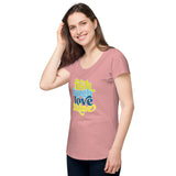 Fish Laugh Love Shine Women’s round neck tee