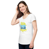 Fish Laugh Love Shine Women’s round neck tee